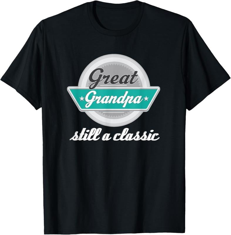 100% Cotton Great Grandpa Gifts Funny Fathers Day Vintage T-shirt T-Shirt Hoodie, Sweatshirt | DripVista.com