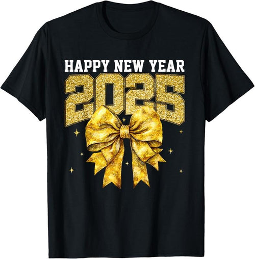 100% Cotton Groovy Happy New Year 2025 Shirts Men Women New Year's Eve T-Shirt Hoodie, Sweatshirt | DripVista.com