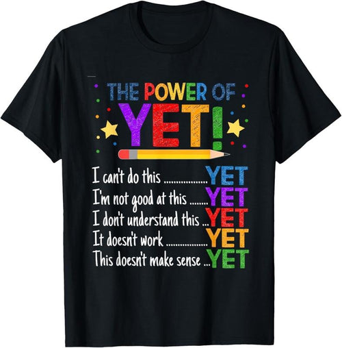 100% Cotton Growth Mindset Teacher Kindness Power Of Yet Inspirational T-Shirt Hoodie, Sweatshirt | DripVista.com