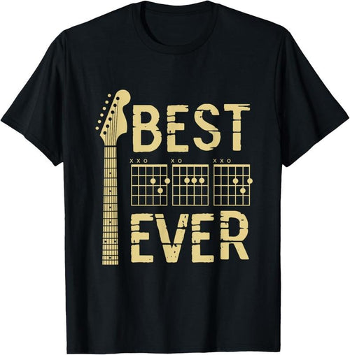 100% Cotton Guitarist Father Best Dad Ever D A D Chord Gifts Guitar T-Shirt Hoodie, Sweatshirt | DripVista.com