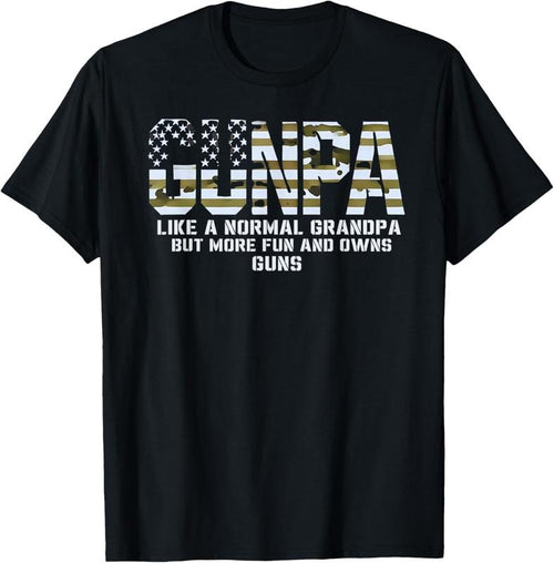100% Cotton Gunpa Like A Normal Grandpa But More Fun And Owns Guns T-Shirtstyle{n002}2 T-Shirts, Hoodie, Sweatshirt