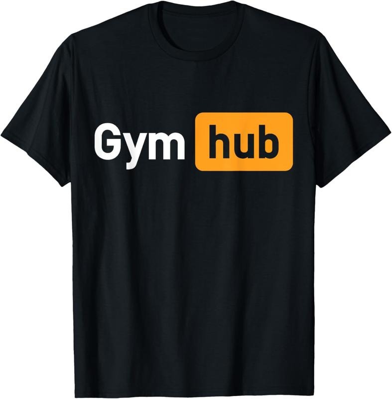 100% Cotton Gym Hub Funny Cute Adult Novelty Workout Gym Fitness T-Shirt Hoodie, Sweatshirt | DripVista.com