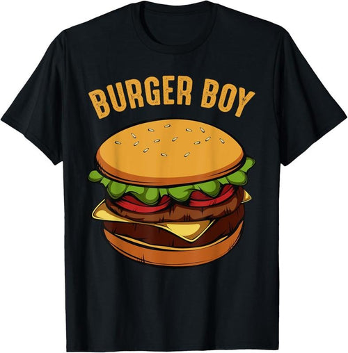 100% Cotton Hamburger Cheeseburger Burger Boy Funny Fast Food Lover T-Shirt Hoodie, Sweatshirt | DripVista.com