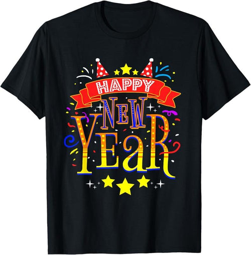 100% Cotton Happy New Year New Years Eve 2023 T-Shirt Hoodie, Sweatshirt | DripVista.com