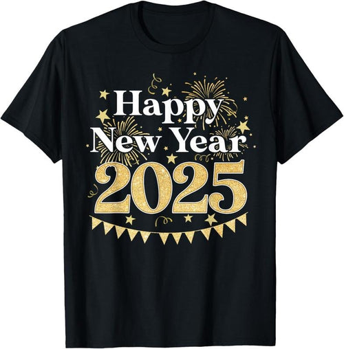 100% Cotton Happy New Year Party Loading 2025 Family Matching Fireworks T-Shirt Hoodie, Sweatshirt | DripVista.com