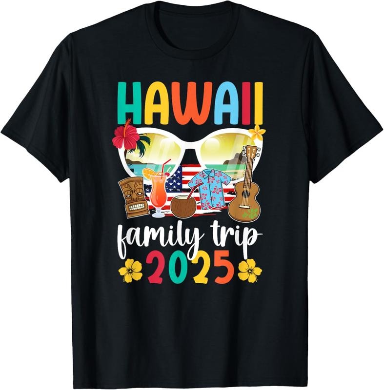 100% Cotton Hawaii Family Trip 2025 Vacation Hawaii Travel Family T-Shirt Hoodie, Sweatshirt | DripVista.com
