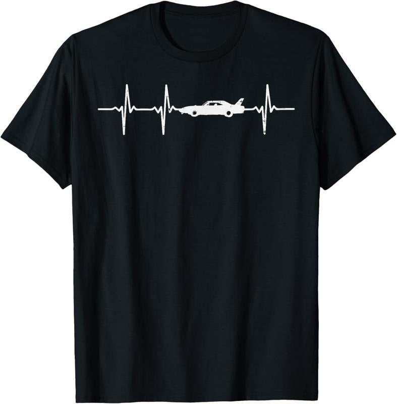 100% Cotton Heartbeat Car Drag Race Pulse Strip Driver Racing Racer Gift T-Shirt Hoodie, Sweatshirt | DripVista.com