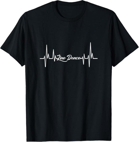 100% Cotton Heartbeat Line Dance T-Shirt