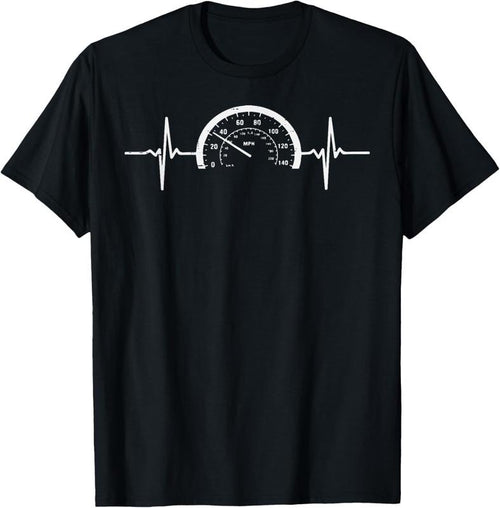 100% Cotton Heartbeat Speedometer Car Guy Auto Garage Racing Men Dad T-Shirt Hoodie, Sweatshirt | DripVista.com