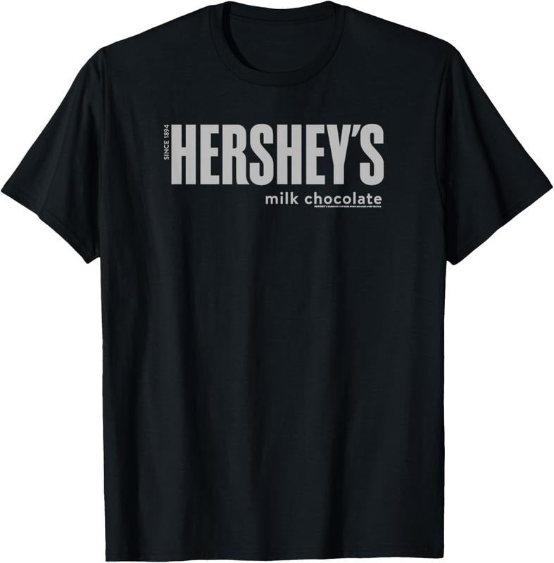 100% Cotton Hershey's Milk Chocolate Vintage Classic Candy Logo T-Shirt Hoodie, Sweatshirt | DripVista.com