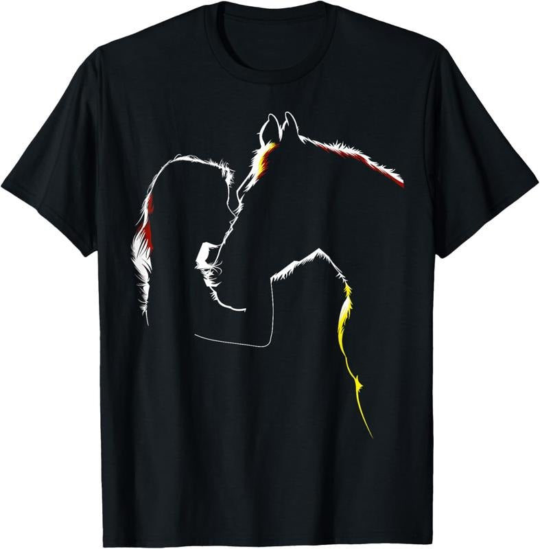 100% Cotton Horse Shirt for Ladies - Horse Related Gifts T-Shirt Hoodie, Sweatshirt | DripVista.com