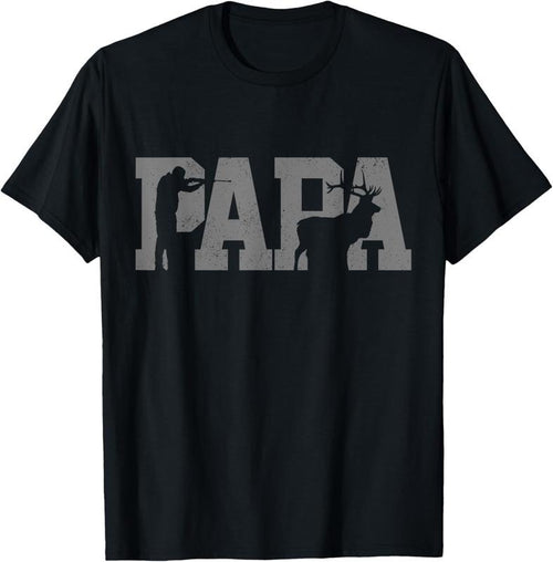100% Cotton Hunter Dad Deer Father Father's Day Hunting Papa T-Shirt Hoodie, Sweatshirt | DripVista.com