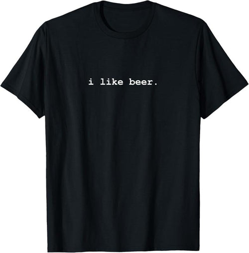 100% Cotton I Like Beer Minimalist Funny Drinking T-Shirt Hoodie, Sweatshirt | DripVista.com