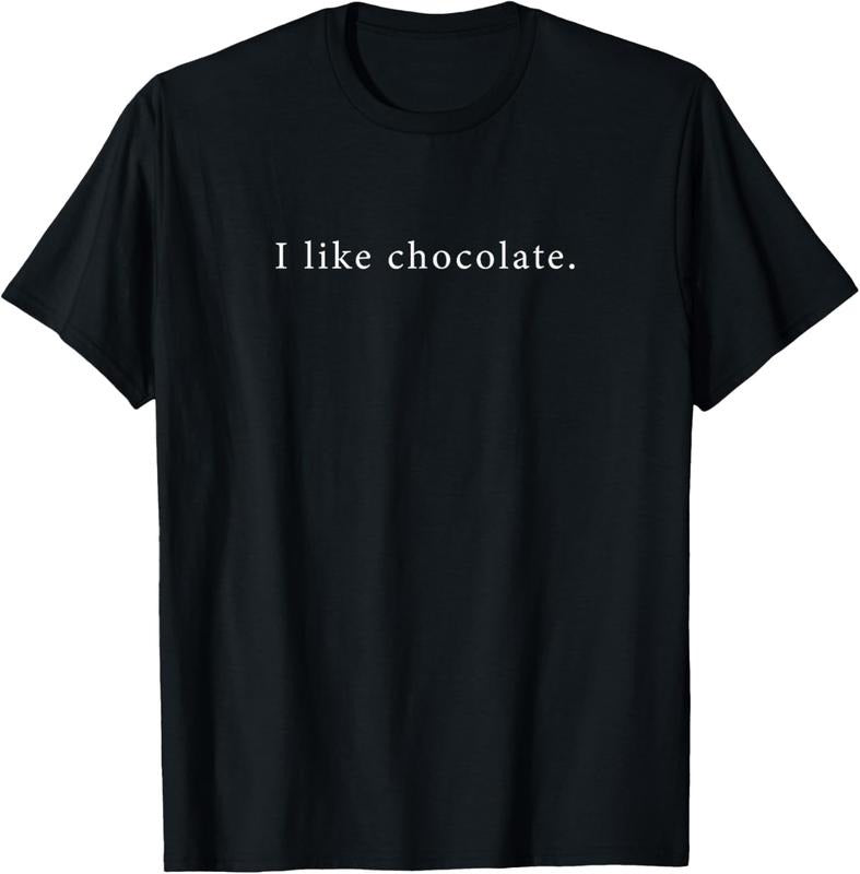 100% Cotton I Like Chocolate Funny Minimalist T-Shirt Hoodie, Sweatshirt | DripVista.com