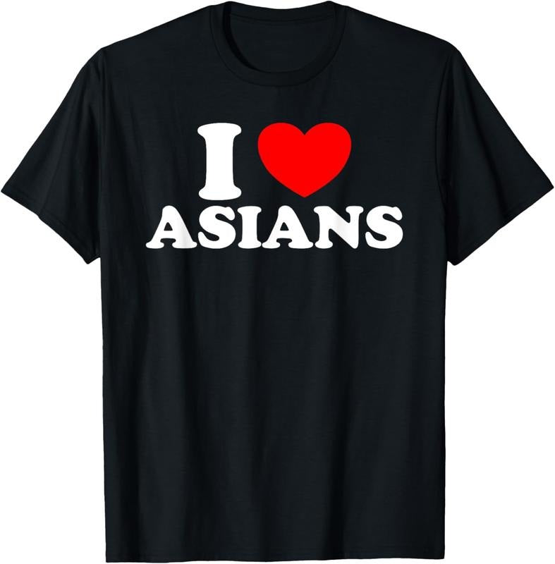 100% Cotton I Love Asian Women I Heart Asians T-Shirt Hoodie, Sweatshirt | DripVista.com