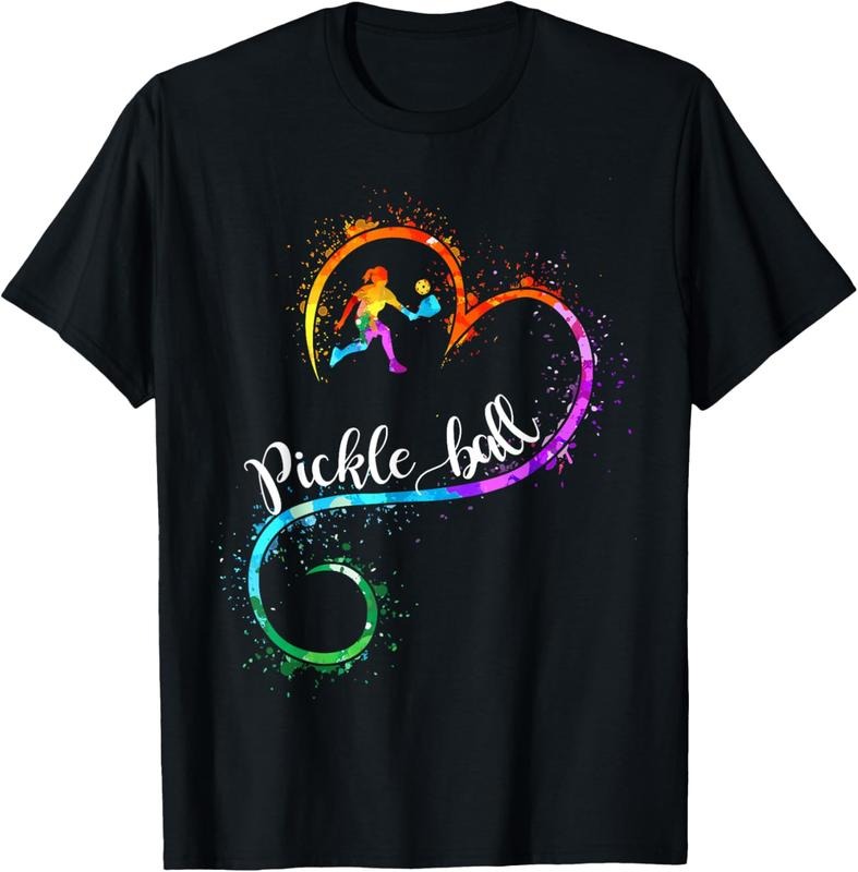 100% Cotton I Love Pickleball Watercolors Funny Pickleball Girl Player T-Shirt Hoodie, Sweatshirt | DripVista.com