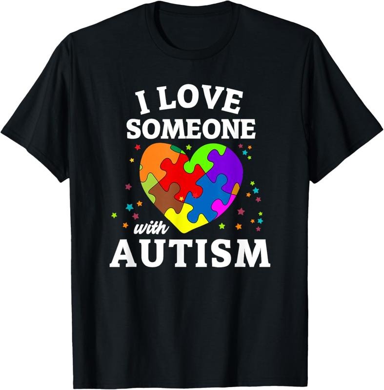 100% Cotton I Love Someone with Autism T-Shirt Hoodie, Sweatshirt | DripVista.com