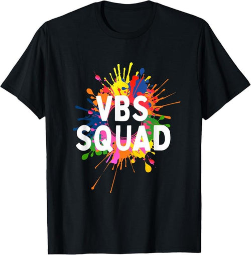 100% Cotton I Love VBS 2025 Squad Vacation Bible School Paint Splatter T-Shirt Hoodie, Sweatshirt | DripVista.com