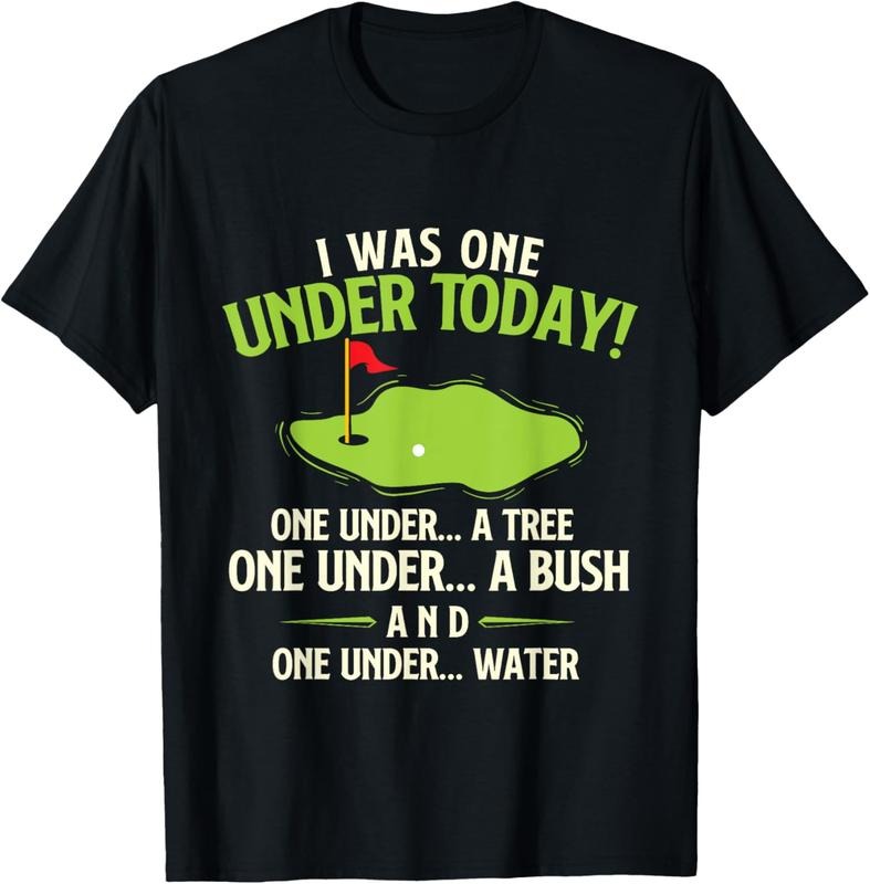100% Cotton I Was One Under Today - Golfer Golf Lover Golfing T-Shirt Hoodie, Sweatshirt | DripVista.com