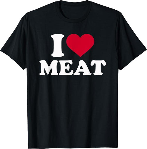 100% Cotton I love meat T-Shirt Hoodie, Sweatshirt | DripVista.com