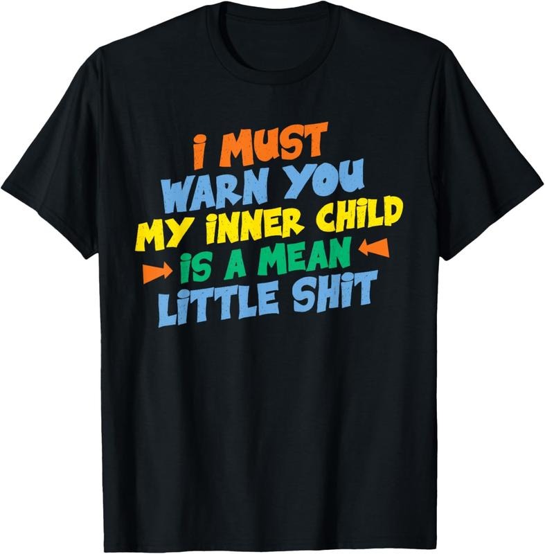 100% Cotton I must warn you my inner  is a mean little shit gift T-Shirt Hoodie, Sweatshirt | DripVista.com