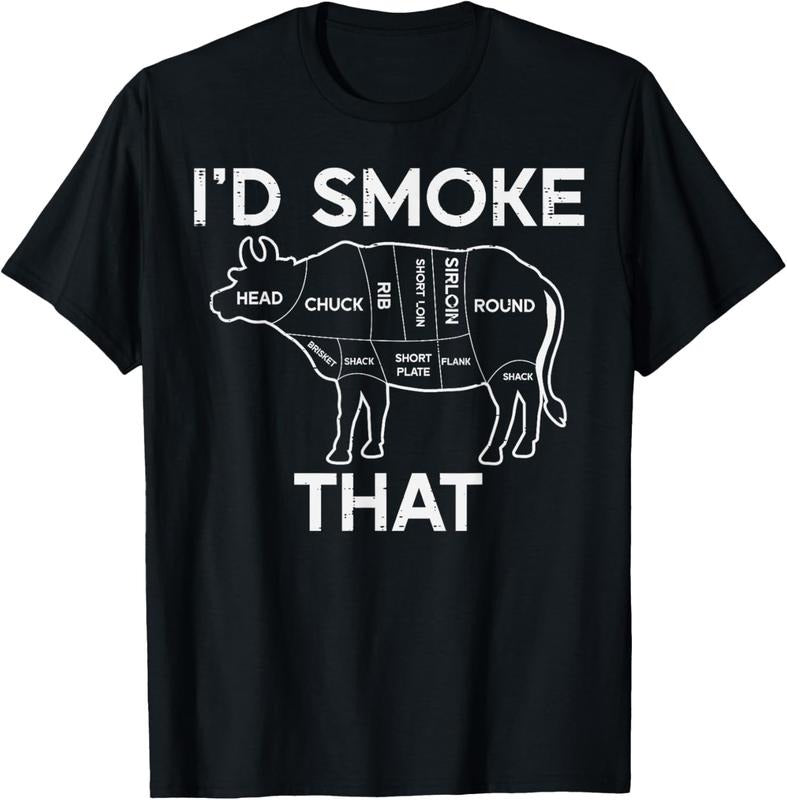 100% Cotton Id Grill That Cow Beef Meat Chart Bbq Barbecue Grill Butcher T-Shirt Hoodie, Sweatshirt | DripVista.com