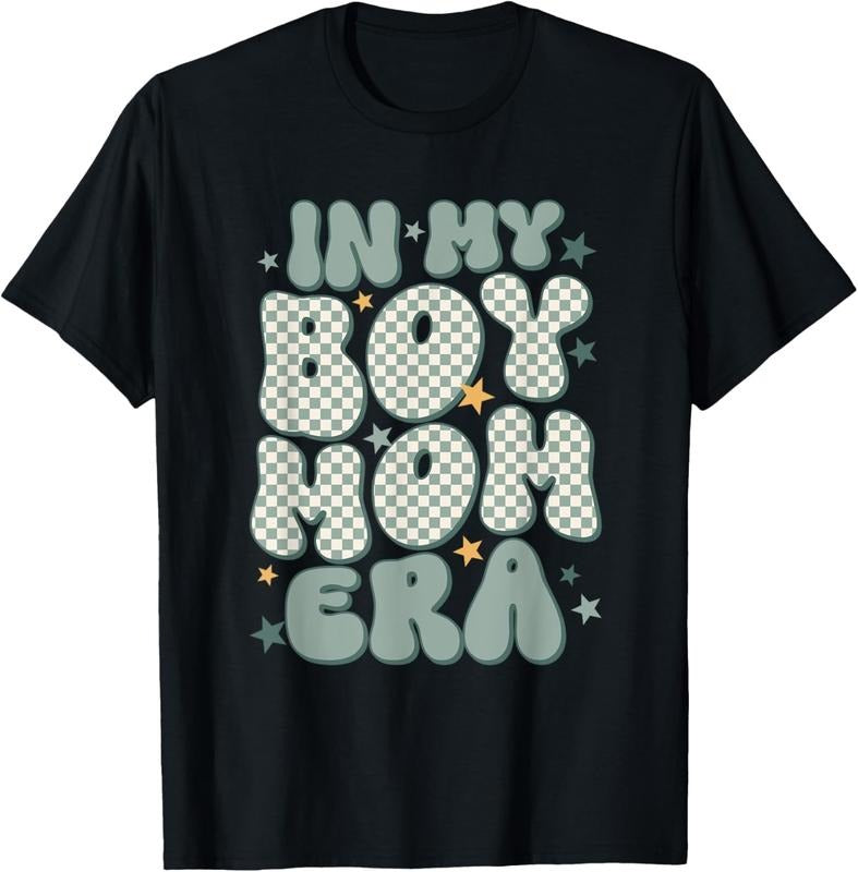 100% Cotton In My Boy Mom Era T-Shirt Hoodie, Sweatshirt | DripVista.com