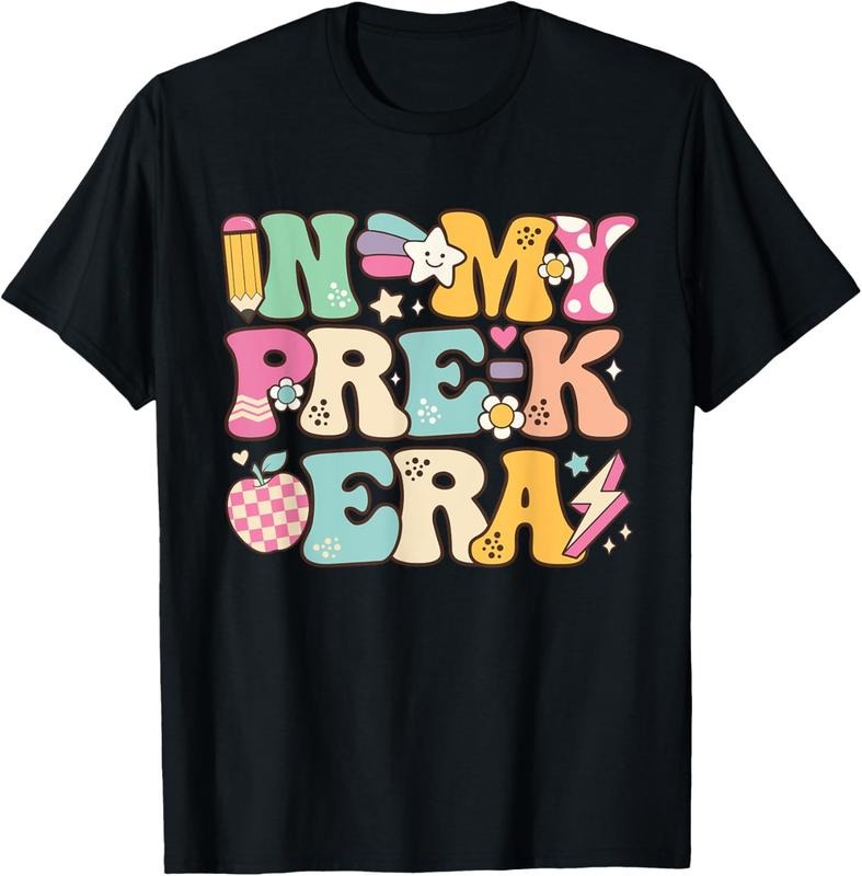 100% Cotton In My Pre-K Era Girl Back To School Cute PreSchool Teacher T-Shirt Hoodie, Sweatshirt | DripVista.com