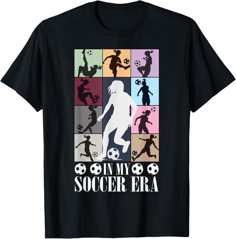 100% Cotton In My Soccer Era Funny Soccer Girl Player T-Shirt Hoodie, Sweatshirt | DripVista.com