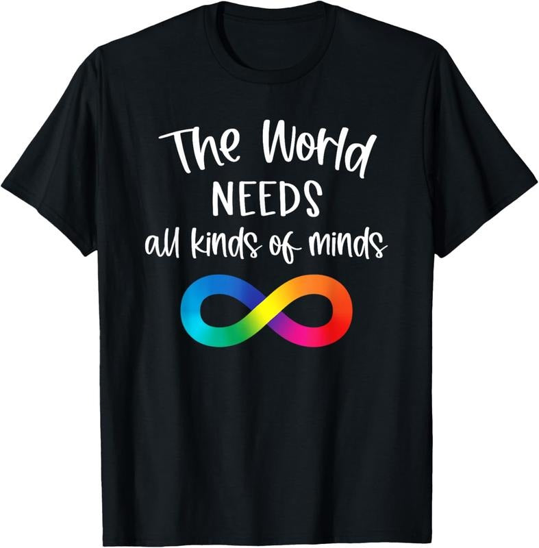 100% Cotton Infinity The World Needs All Kinds Of Minds Autism Fighter T-Shirt Hoodie, Sweatshirt | DripVista.com