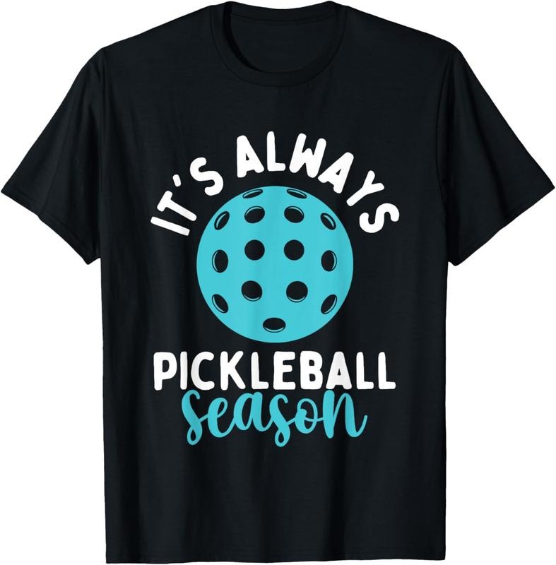 100% Cotton It's Always Pickleball Season - Pickleballers Sports Lover T-Shirt Hoodie, Sweatshirt | DripVista.com