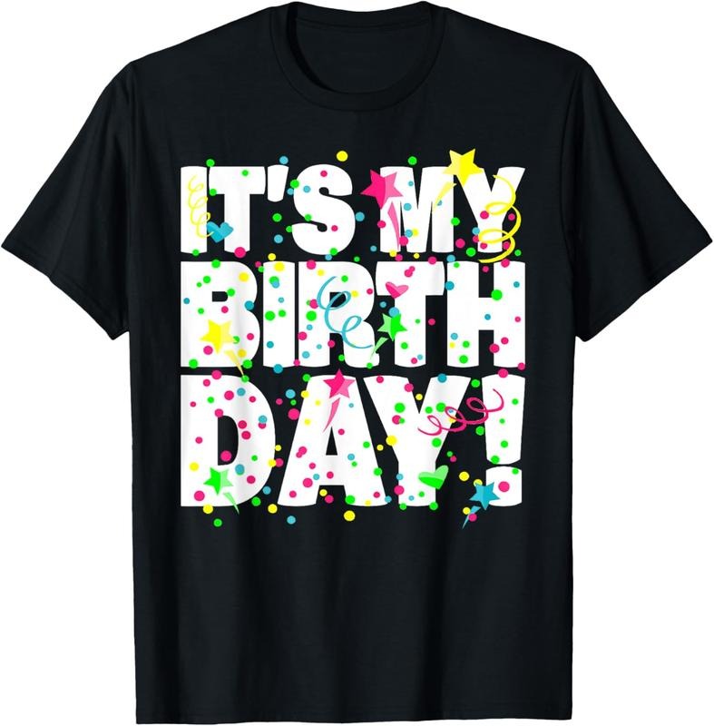 100% Cotton It's My Birthday Shirt for Men Women Teens  Confetti T-Shirt Hoodie, Sweatshirt | DripVista.com