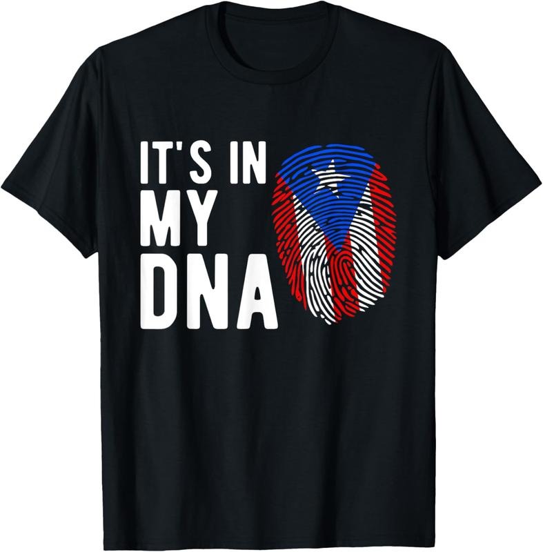 100% Cotton It's in my DNA Puerto Rico Flag Puerto Rican Gift T-Shirt Hoodie, Sweatshirt | DripVista.com