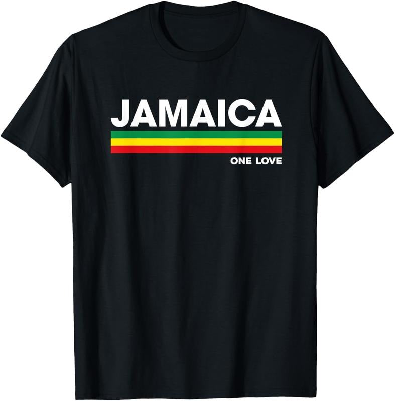 100% Cotton Jamaica Retro Reggae Color Bars Jamaican Vacation Souvenir T-Shirt Hoodie, Sweatshirt | DripVista.com