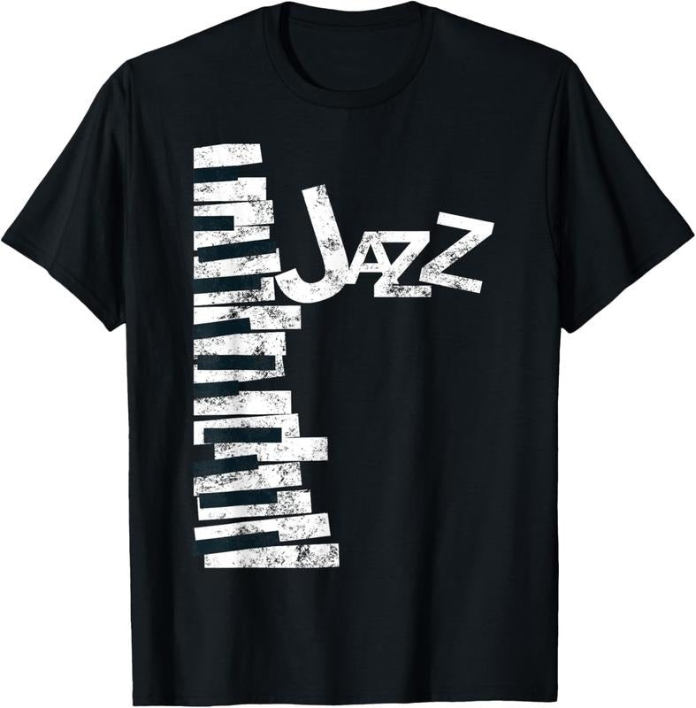 100% Cotton Jazz Music Lover - Vintage Piano Jazz T-Shirt Hoodie, Sweatshirt | DripVista.com