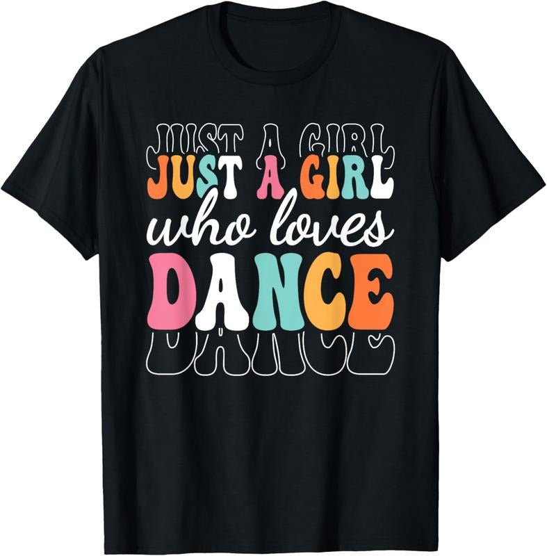 100% Cotton Just A Girl Who Loves Dance Cute Dancer Dancing Girl T-Shirt Hoodie, Sweatshirt | DripVista.com