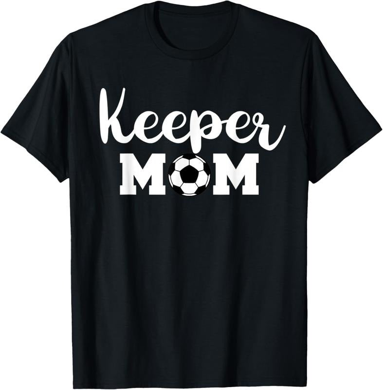100% Cotton Keeper Mom Funny Soccer Goalkeeper Mom T-Shirt Hoodie, Sweatshirt | DripVista.com