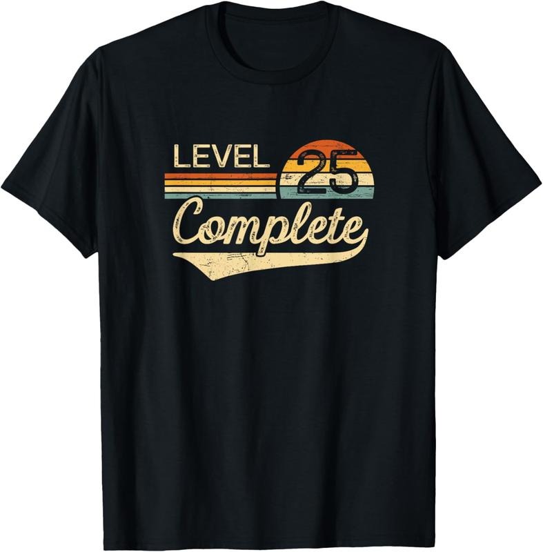 100% Cotton Level 25 Complete Vintage 25th Wedding Anniversary T-Shirt Hoodie, Sweatshirt | DripVista.com