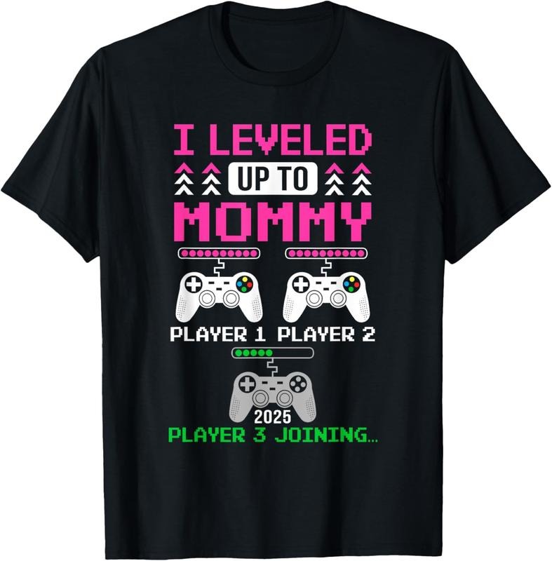 100% Cotton Leveled Up To Mommy Again Funny Funny Gamer Mom Est 2025 T-Shirt Hoodie, Sweatshirt | DripVista.com