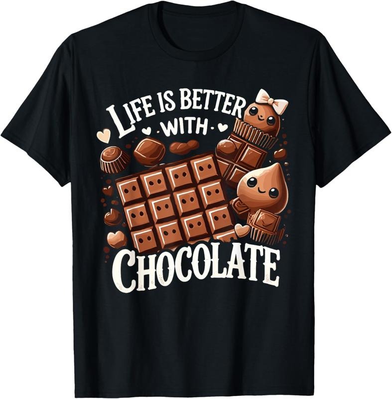 100% Cotton Life Is Better With Chocolate Chocolate Milk T-Shirt Hoodie, Sweatshirt | DripVista.com