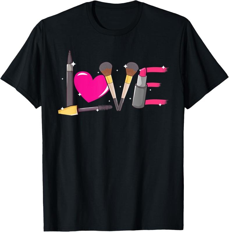100% Cotton Love Make-up Artist Cosmetics Lover Beauty Girls Make-Up T-Shirt Hoodie, Sweatshirt | DripVista.com