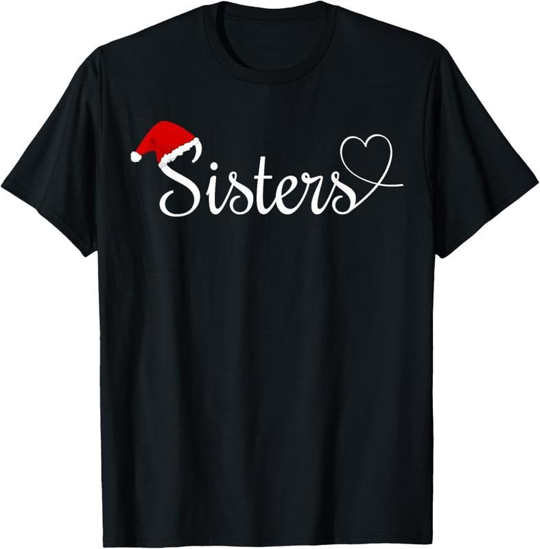 100% Cotton Love My Sister Cute Christmas Sisters T-Shirt Hoodie, Sweatshirt | DripVista.com
