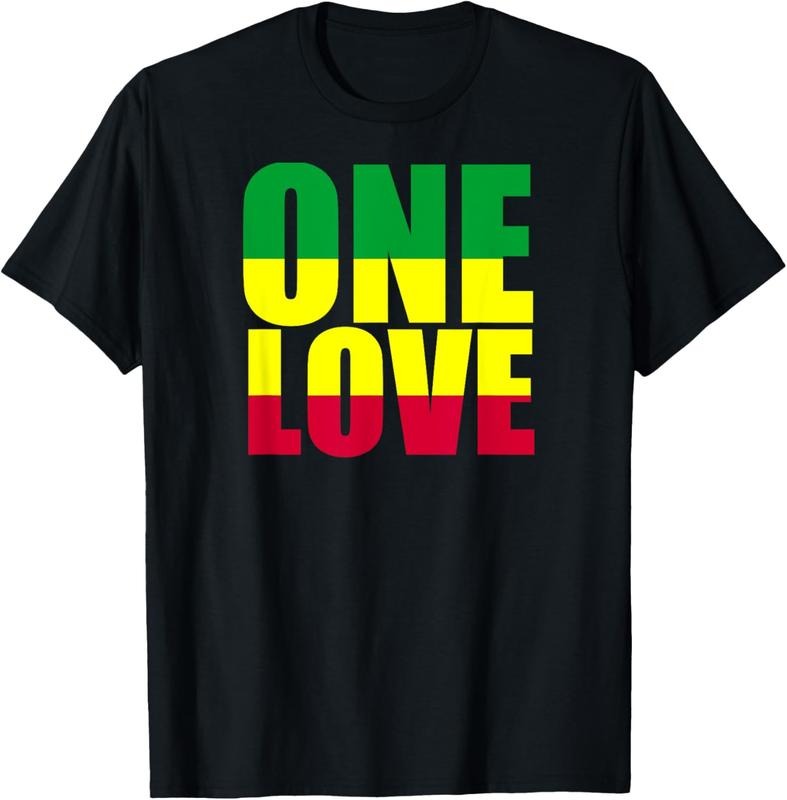 100% Cotton Love One Rasta Reggae Hipster Jamaica Vacation T-Shirt Hoodie, Sweatshirt | DripVista.com