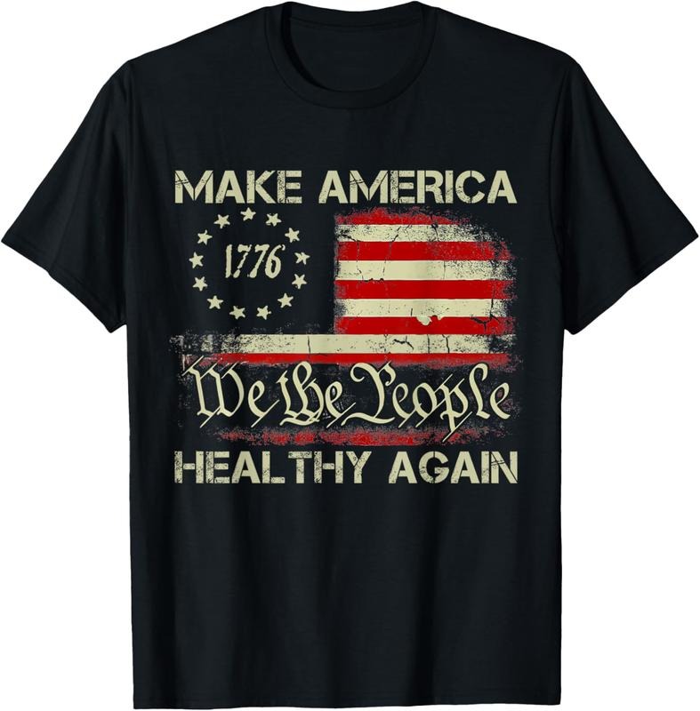 100% Cotton Make America Healthy Again T-Shirt Hoodie, Sweatshirt | DripVista.com