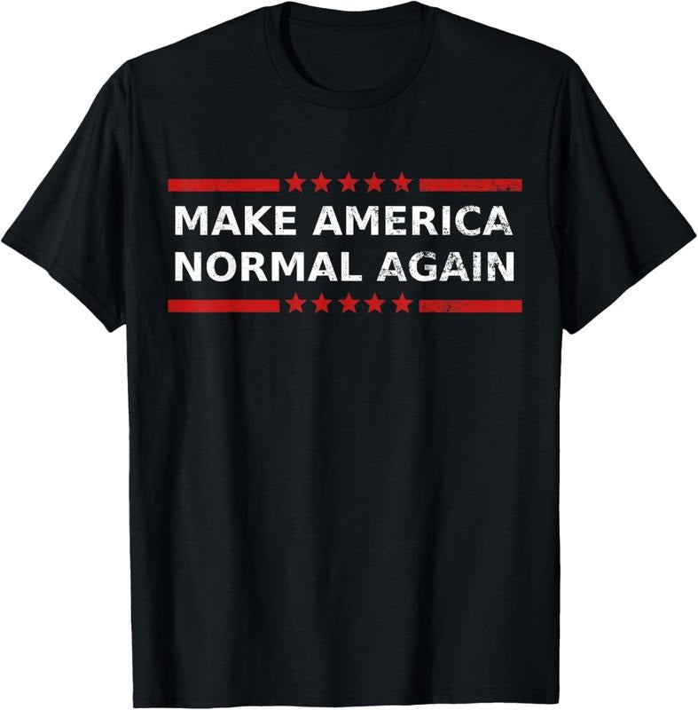 100% Cotton Make America Normal Again T-Shirt Hoodie, Sweatshirt | DripVista.com