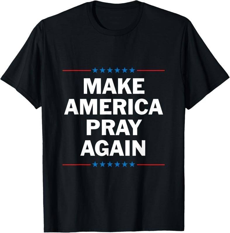 100% Cotton Make America Pray Again T-Shirt Hoodie, Sweatshirt | DripVista.com