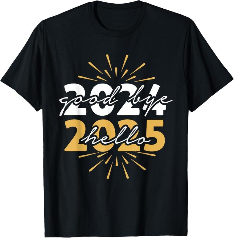 100% Cotton Matching Family Party New Years Eve Goodbye 2024 Hello 2025 T-Shirt Hoodie, Sweatshirt | DripVista.com