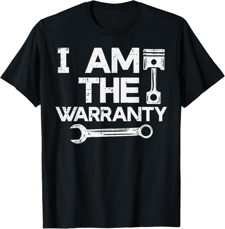 100% Cotton Mechanic I Am The Warranty Funny Car Auto Technician Men T-Shirt Hoodie, Sweatshirt | DripVista.com