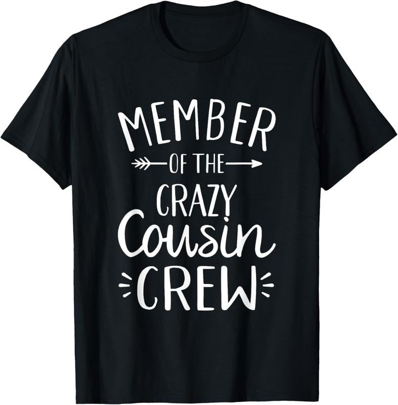 100% Cotton Member of the crazy cousin crew T-Shirt Hoodie, Sweatshirt | DripVista.com