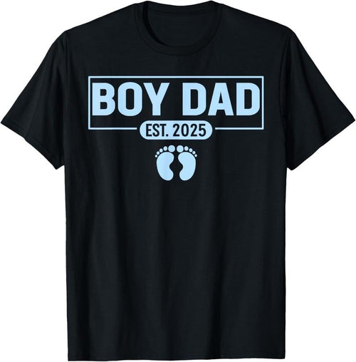 100% Cotton Men boy Dad Est 2025 Newborn Daddy Father  boy son T-Shirt Hoodie, Sweatshirt | DripVista.com